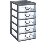 5five Rangement Tour Plastique 5 Tiroirs Grand Modèle, PP