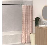 5five - rideau de douche bloom rectangulaire 180x200cm rose