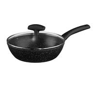 Paris Prix Sauteuse Caractère 5five – Aluminium forgé, couvercle, 24 cm, noir
