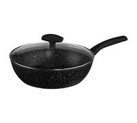 JJA 111011 Sauteuse + Couvercle Forgé + Revêtement Pierre Aluminium 28 cm