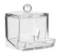5five Selena Distributeur de coton-tiges en plastique transparent
