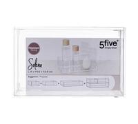 5five Selena Plateau de rangement en polystyrène transparent, L 16 x l 9,6 x H 4,8 cm