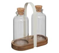 Set Huile & Vinaigre Avec Support Harmony 19cm Naturel