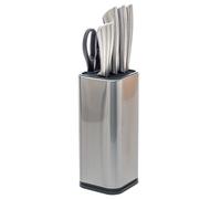 5five Silver Précision Bloc de 5 couteaux avec ciseaux en acier inoxydable