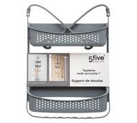 Serviteur de douche 2 niveaux gris - 5 five simply smart