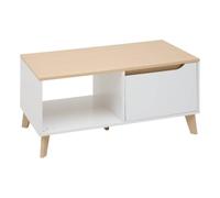 5five - table basse luma rectangulaire 48x90cm blanc