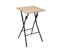 5five - Table de Bar Pliante 2 Places Effet Bois