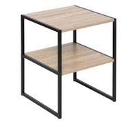 5five - Table de Chevet Aliaj avec 2 étagères Effet Bois