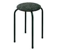 5five - tabouret rond empilable avec assise velous flexy vert