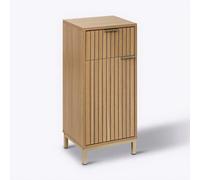 5five Tasso Meuble bas 2 portes effet bois naturel aggloméré E1 L 33 x P 28 x H 80 cm