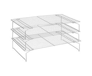 5Five - Volette Pâtisserie Empilable Argent - 3-25x4x40cm - Accessoire de Cuisine, Pâtisserie