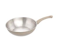 Wok en Inox Solstice 28cm Beige