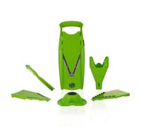 5G54110 Börner Mandoline V5 Powerline Plus Set - Coupe - légume & fruit professionnel en tranche fine + poussoir de sécurité - Vert