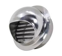 5in, 7in, Capuchon De Cheminée En Acier Inoxydable 304, Couvercle De Ventilation Mural, Sortie De Ventilation À Grille D'échappement Ronde, Extracteur Externe(130 mm/5.1 in)