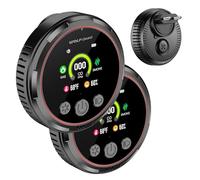 5IN1 Détecteur de fumée et de monoxyde de Carbone à Broche et Combinaison de gaz Naturel Combustible, Batterie de Secours, Capteur de température et d'humidité pour la Maison hôtel RV HD13 (2, Black)