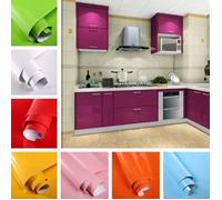 5M Autocollant Sticker mural cuisine, Deco murale stickers cuisine, Stickers porte armoire, Stickers meuble de cuisine [Blanc]