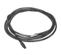 5m Furet Déboucheur Canalisation avec Connecteur pour Perceuse, Tarière à Ressort Flexible pour Débouchage Évier et Nettoyeur Gouttière, Débouchage de Vidange pour Cuisine & Salle, Acier au Manganèse