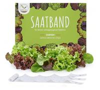 5m Ruban de graines de mélange de salades (Lactuca sativa var. crispa) - Laitue fraîche et croquante idéale pour la culture dans le jardin, la jardinière et le potager
