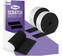 5M Ruban Scratch Adhésif Noir 50Mm Extra Fort -Rouleau Scratch Autocollant Double Face Pour Intérieur Et Extérieur 50 mm x 5 m, no