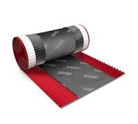 5m x 390mm Rouge brun closoir ventilé RAL 3011
