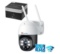5MP Caméra de surveillance Ctronics extérieure WiFi 2,4Ghz/5Ghz PTZ 20M Vision Nocturne Couleur Détection Humaine Auto Suivi