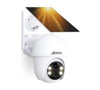 5MP Caméra Surveillance WiFi sans Fil Panneau Solaire Q01 Max Blanc