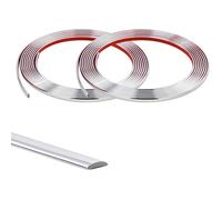 5Mx2 Rouleaux Moulure Décorative Autoadhésive Bord de Papier Peint Carrelage Miroir Mur Plafond Armoire Baguette de 8MM PLINTHE PVC