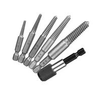 5Pc Extrateur de Vis avec Extracteur Simple de 60mm Extracteur de Vis Cassée Extracteur de Goujon Tourne à Gauche Tige Hexagonale