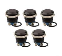 5PCS 16mm Metal Push Button Switch Momentary | Momentary pour action, press to on release to , pour ideal for reset functions, 5 pieces per pack, easy replacement