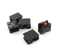 sourcingmap 5Pcs AC600V 10A NC Momentané Commutateur De Bouton Poussoir Auxiliaire Contact Bloc