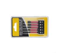 5pcs Alliage Acier Magnétique Tournevis Bit Kit 50mm Antidérapant Tige | Ensemble de forets hexagonaux magnétiques à couple élevé, embouts de tournevis antidérapants en alliage d'acier (B)