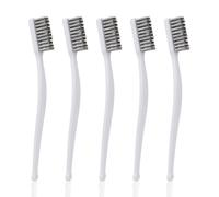 5pcs Brosses Métalliques Nettoyage, 18cm Long Acier Inoxydable Wire Brush Mini Brosse Métallique pour Cuisine Soudage Industriel Scories Sculpture Sur Noyer l'Élimination Interstices Rouille