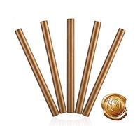 5PCS Cire À Cacheter Bâtons De Cire Cache D'étanchéité pour Affranchissement Lettres Retro Vintage Timbre De Cire (Couleur : Bronze)