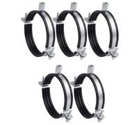 5pcs, Collier de Serrage 100mm Avec Joint en Caoutchouc, Filetage M8/M10, Support en Acier Pour Tuyau de Ventilation, Gaine Spiralée ou Descente D’eau, Montage Mural ou Plafond, de Steinberg14
