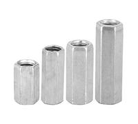 5pcs Écrou Hexagonaux Tige Longue Tige M8 Écrou Attaches Filetées en Acier au Carbone Écrou Accouplements(M8*40)