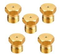 5Pcs Gicleur Gaz Butane Universels pour plaque de cuisson au gaz naturel GPL, jets, buses et injecteurs, Injecteur de Gaz Gicleur Bouteille Kit de Conversion (1x0,5, 2x0,7, 1x0,87, 1x1,02)
