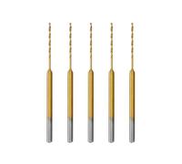 5pcs HSS Micro Foret Hélicoïdal Micro Forets Embouts en Spirale en Acier à Coupe Rapide Outils à Main Accessoires Compatible avec Proxxon 28852 0.8MM X 2.35MM