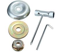 5pcs kit ecrou Tete debroussailleuse Universelle, pour Stihl, Echo, Ryobi Tete, Kit De Fixation D'écrou De Lame De Gearbo En Métal Pour Tondeuse à Gazon, Plaque De Lame En Métal De Boîte De Vitesses