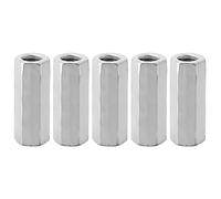 5pcs M12 Écrou Long Hexagonal Douille Fileté Attaches en Acier au Carbone (M12*50)