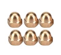 5pcs M12 Kit de Noix de Gland en Laiton Jeu d'Écrous Hexagonaux à Tête de Dôme Attaches de Véhicule Pneus Fix