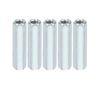 5Pcs M6 Long Écrou de Tige, Écrous D'accouplement Hexagonaux en Acier au Carbone Écrou à Manchon Hexagonal Entretoise Fixations Filetées Surface Galvanisée (M6X40)