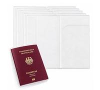 5PCS Passeport Transparent, Format Européen 13.5X18.5 cm,Protege Passeport | Pochette Passeport PVC Cristal Haute Qualité,Protection Passeport Souple