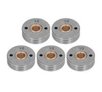 5PCS Roues d'alimentation fil acier 0.8-1.0mm, Double entraînement, 35mm diamètre, Rouleaux guide - fil résistant - Compatible 15AK 24KD 36KD, Accessoires de soudure précis et