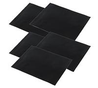 5pcs tapis de four, tapis de cuisson en fibre de verre, excellente résistance à la chaleur, passe au lave-vaisselle 40x50cm, pour fond de four électrique, four à gaz, micro-ondes, charbon de bois ou g