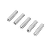 5pcs vis longues en zinc avec écrou hexagonal pour tige de connexion M8 x 50
