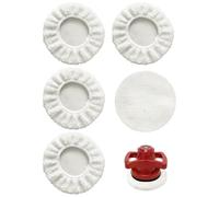 5Pièces Bonnet de Polissage Laine pour Einhell CE-CB 18/254 Li,CC-PO 90 | pour Polisseuses 220-250mm,9-10 Pouces Tampon de Polissage pour cirer et polir les voitures