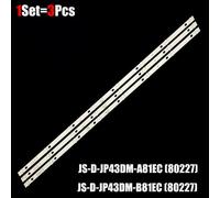 5Set-15Pcs Bande de rétroéclairage LED BBK E43DM1000 MCPCB JP43DM 43LEM-1043/FTS2C 43LEM-5043/FTS2C 43LEX-5058/FT2C JS-D-JP43DM-A81EC (80227) ""Nipseyteko