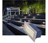 5W Longue Bande Lumière Souterraine LED Étape Lumière Extérieure Encastrée Au Sol Lumière IP65 Étanche Paysage LED Lumières Enterrées Pour Passerelle Jardin Parc Terrasse Escalier Applique(White,5W-85