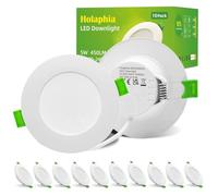 5W Spot LED Encastrable Extra Plat Blanc Froid 6500K 450LM, Lot de 10 | IP44 Spot Etanche Salle de Bain, Spots Encastrés LED Diamètre Trou 70-90MM, AC220-240V, LED Encastrable Plafond Non-dimmable