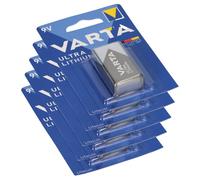 5x 1 blister Varta Professional Pile au lithium 9V-Block
